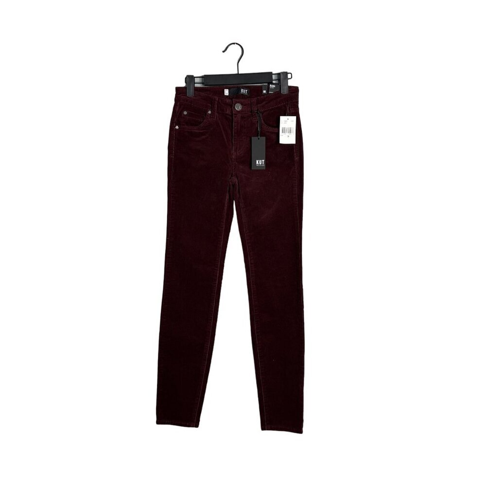 NWT Kut From‎ The Kloth Diana Skinny Corduroy Jeans Pants Currant Size 00